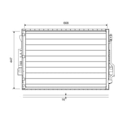 Condenseur, climatisation VALEO 822643