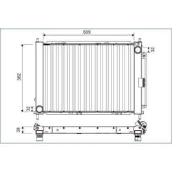 Module de refroidissement Renault clio III - VALEO - 822671