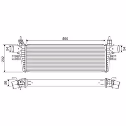 Intercooler échangeur Toyota hilux VIII - VALEO - 822918