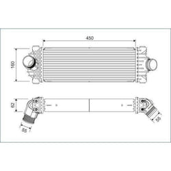 Intercooler échangeur Ford transit v363 - VALEO - 822933
