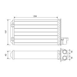 Échangeur de chaleur, chauffage habitacle VALEO 883965