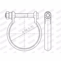 Collier de serrage, échappement WALKER 80438 - Vue supplémentaire 6