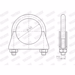 Collier de serrage, échappement WALKER 82313 - Vue supplémentaire 7