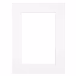 Passe-partout blanc BRIO - Format 40x50 cm ouverture 30x40 cm