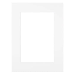 Passe-partout blanc BRIO - Format 40x50 cm ouverture 30x40 cm
