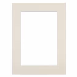 Passe-partout blanc cassé BRIO - Format 50x70 cm ouverture 40x60 cm