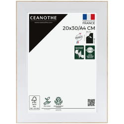 Cadre photo Ceanothe Newton 20 x 30 cm A4 Bois et Blanc