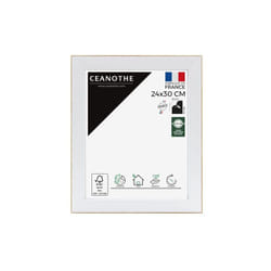 Cadre photo Ceanothe Newton 24 x 30 cm Bois et Blanc