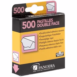Accessoires photo - Panodia - 500 FIXE-TOUT BOITE - Pastilles adhésives double-face - 12x14 mm