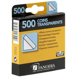 Panodia - Boîte de 500 coins photos adhésifs transparents