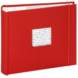 Panodia - Album Photo 200 photos 11,5x15 – Album Photo avec Pochette Plastique – Album Photo de 100 pages –Livre Photo Rouge Personnalisable – Album