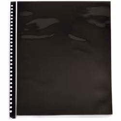 Lot de 10 feuillets recharges format 29,7x42 cm / A3 en polypropylène + papier noir amovible pour album compact rechargeable. ...