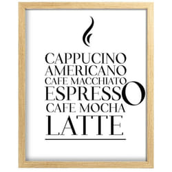 Brio - Image encadrée Café 30x40 cm recyclable, visuel imprimé sans solvant - fabriqué en France