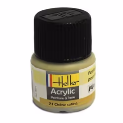 Peinture acrylique à leau pour maquettes - HELLER - 71 - Chêne satiné - 12 ml