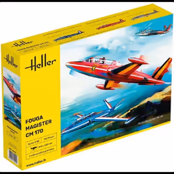 HELLER - Maquette Avion Fouga Magister Cm 170 Heller 30510 1/48ème Maquette Char Promo - Ref : 13213