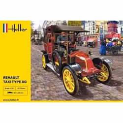HELLER - Maquette Voiture Renault Taxi Type Ag Heller 30705 1/24ème Maquette Char Promo - Ref : 11076