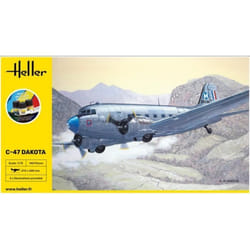 HELLER - Maquette Avion Starter Kit C-47 Dakota heller35372 1:72 - Ref : 14455