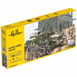 Maquettes véhicules militaires : Sainte Mère lEglise : GMC JEEP et figurines