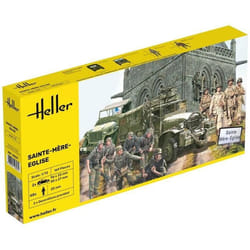Maquettes véhicules militaires : Sainte Mère lEglise : GMC JEEP et figurines