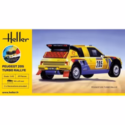 HELLER - Maquette Voiture Starter Kit Peugeot 205 Turbo Rallye heller56189 1:43 Maquette Char Promo - Ref : 15650