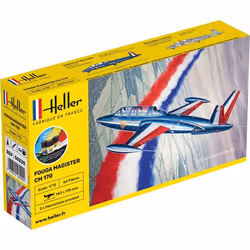 Heller 56220, Modèle réduit d’aéronef à aile fixe, Kit de montage, 1:72, Fouga Magister CM 170, unisexe, Plastique
