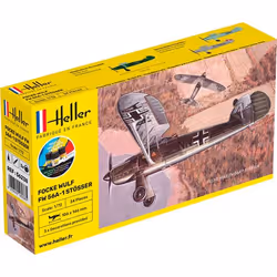 Heller 56238, Modèle réduit d’aéronef à aile fixe, Kit de montage, 1:72, Focke Wulf Stosser, unisexe, Plastique