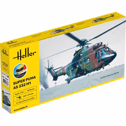 Heller 56367, Modèle réduit de giravion, Kit de montage, 1:72, Super Puma AS 332 M1, unisexe, Plastique