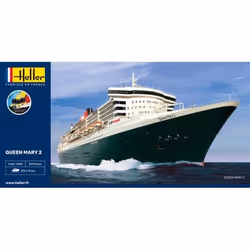 HELLER - Maquette Bateau Starter Kit Queen Mary 2 Heller 56626 1/600ème Maquette Char Promo - Ref : 11536