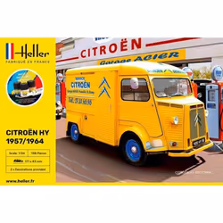 HELLER - Maquette Fourgonnette Starter Kit Citroën Hy 1957/1964 Heller 56744 1/24ème Maquette Char Promo - Ref : 12579
