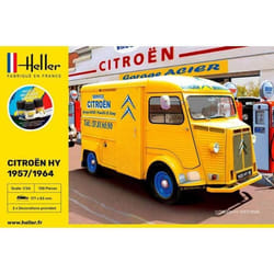 HELLER - Maquette Fourgonnette Starter Kit Citroën Hy 1957/1964 Heller 56744 1/24ème Maquette Char Promo - Ref : 12579