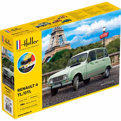 Heller 56759, Modèle de voiture classique, Kit de montage, 1:24, Renault 4l, unisexe, Plastique
