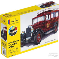 Maquette - HELLER - Citroën C4 - Matériaux mixtes - Rouge - XXième siècle