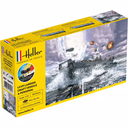 Heller 56995, Modèle réduit de navire militaire, Kit de montage, 1:72, LCVP Landing Craft Vehicle & Personnel, unisexe, Plast ...