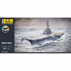 HELLER - Maquette Porte-avions Starter Kit Foch 1965 Heller 57071 1/400ème Maquette Char Promo - Ref : 12047