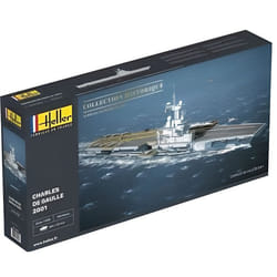 Maquette Bateau : Porte Avion Charles de Gaulle 2001 - Echelle 1/400 - 140 pieces - Collection Historique