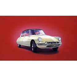 Voiture miniature - HELLER - Citroën DS 19 blanche - 26 pièces - Intérieur