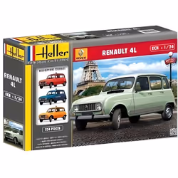 Maquette - HELLER - Renault 4l - Intérieur - Vert - 1/24 - 124 pièces