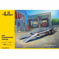 HELLER - Maquette Remorque Car Transporter Trailer heller80774 1:24 Maquette Char Promo - Ref : 15117