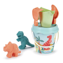 ECOIFFIER Seau garni décor Dino 17 cm 2 moules à Sable