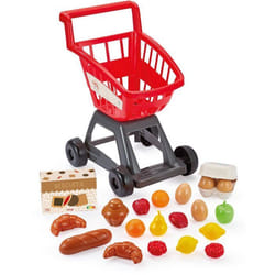 Chariot de courses garni - ECOIFFIER - 20 aliments - Dès 18 mois