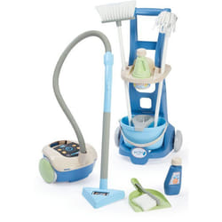 Jouet ménage enfant - ECOIFFIER - Chariot ménage + aspirateur traîneau - 11 accessoires - Dès 36 mois - Fabriqué en France