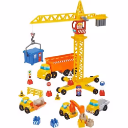 ECOIFFIER Travaux publics + grue - Abrick, Jeu de construction, 3 an(s), Plastique, 80 pièce(s), 1,24 kg
