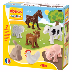 ECOIFFIER Animaux De La Ferme Abrick, 1,5 an(s), Plastique, 7 pièce(s), 135 g