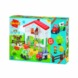 ECOIFFIER SUPER PACK ferme et tracteur - Abrick, Jeu de construction, 1,5 an(s), Plastique, 91 pièce(s), 1,41 kg