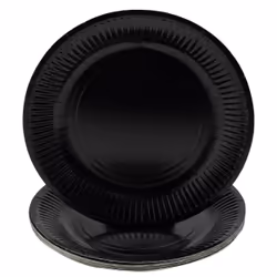 PRONAPPE 79211I, Assiette, Rond, Carton, Noir, Monochromatique, 23 cm