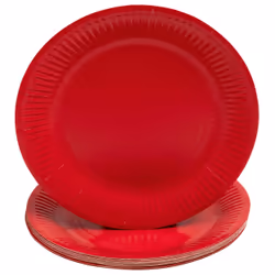 PRONAPPE 79215I, Assiette, Rond, Carton, Rouge, Monochromatique, 23 cm