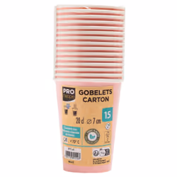 PRONAPPE 89114I gobelet jetable 15 pièce(s) 200 ml Carton