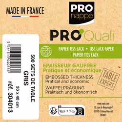 PRONAPPE 304013I set de table Rectangle Gris 4 pièce(s) - Vue supplémentaire 4