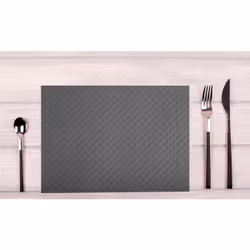 PRONAPPE 304159I set de table Rectangle Anthracite 4 pièce(s)