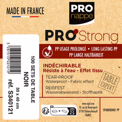 PRONAPPE S340121I set de table Rectangle Noir 100 pièce(s) - Vue supplémentaire 4